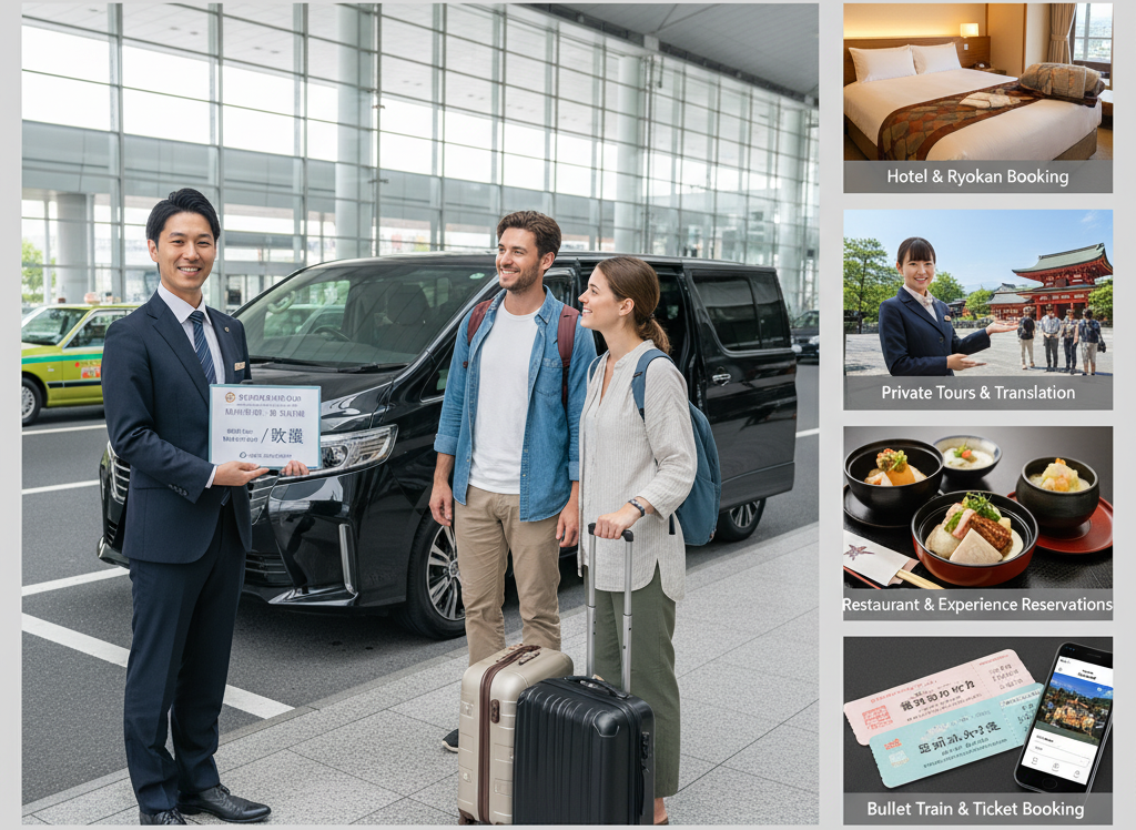 Comprehensive services such as airport transfers, hotel bookings, chartered cars, tour guide arrangements, restaurant and activity reservations, etc, to create a worry-free travel experience.